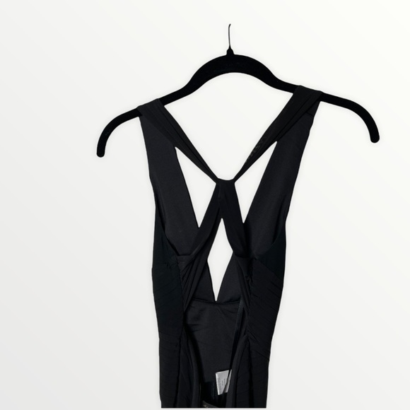 NWT BCBG Jersey Wrap Halter Wide Leg Jumpsuit, XXS - Picture 12 of 15